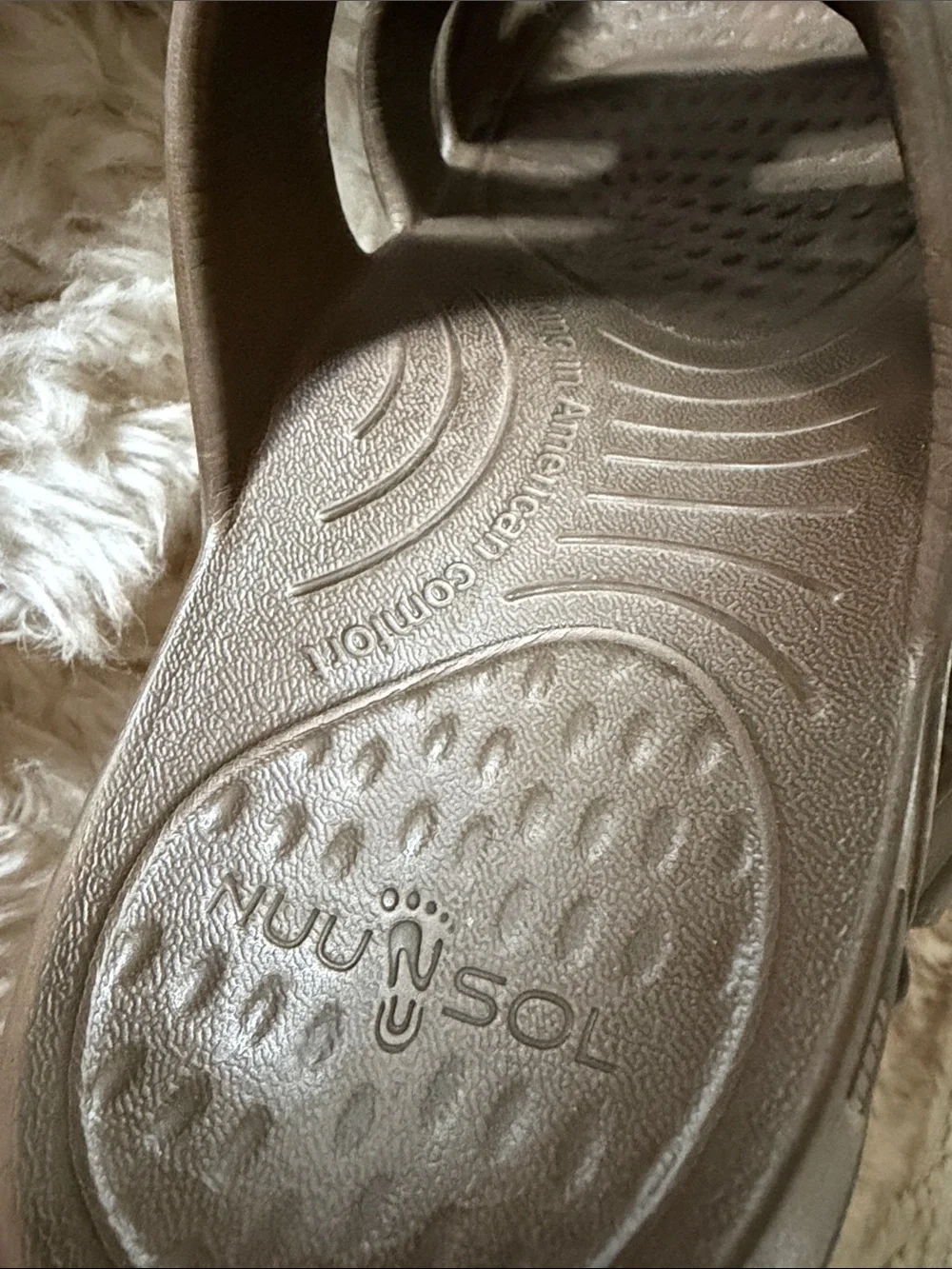 NUUSOL MEN'S STANLEY cushion RECOVERY SLIDE sandals brown 11 like crocs